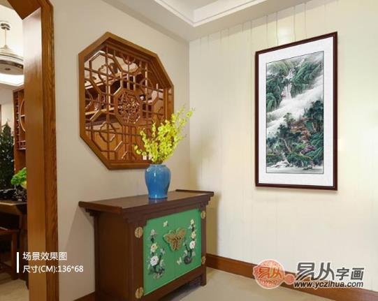 一進(jìn)門看到什么畫好?進(jìn)門掛畫,就得這么選