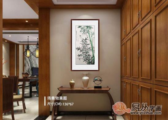 一進(jìn)門看到什么畫好?進(jìn)門掛畫,就得這么選