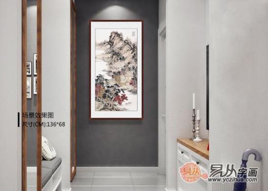 一進(jìn)門看到什么畫好?進(jìn)門掛畫,就得這么選