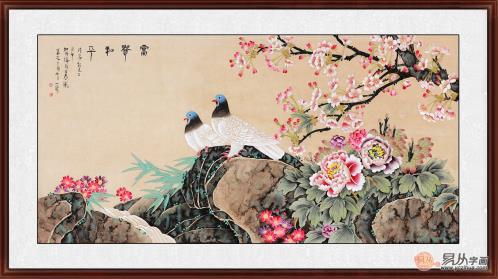 臥室適合掛什么畫 王一容手繪花鳥畫讓臥室更溫馨浪漫