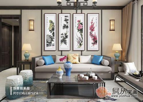 家中客廳掛什么國畫好?掛幅花鳥畫,想不美都難