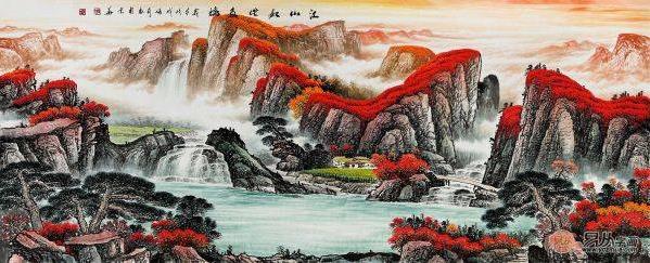 客廳掛什么畫 一幅山水畫瞬間提升家居規(guī)格
