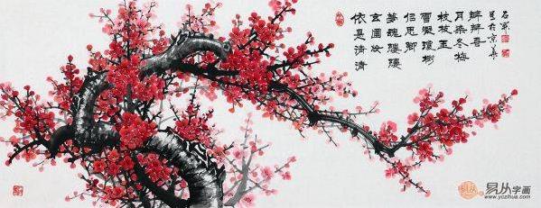 家中懸掛字畫什么好,這三款吉祥花鳥畫詮釋高雅品位