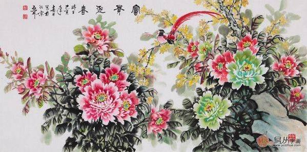 家中懸掛字畫什么好,這三款吉祥花鳥畫詮釋高雅品位