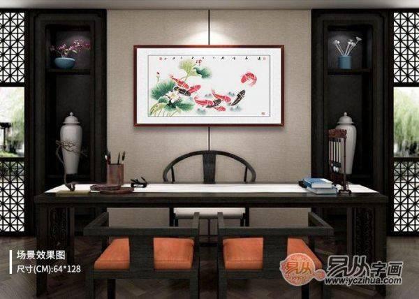 精心挑選的這些橫幅花鳥畫作品,讓客廳沙發(fā)墻很美很有格調(diào)