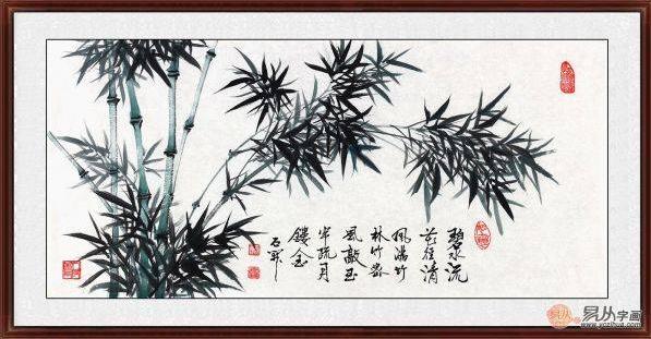 沙發(fā)背景墻裝飾掛花鳥畫,古稀高齡畫家石開作品精選