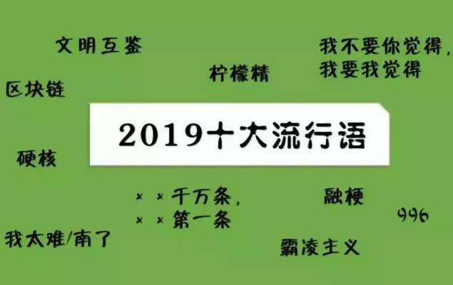 2019年網(wǎng)絡(luò)流行語四個(gè)不同版本出爐 看看2019十大最火網(wǎng)絡(luò)熱詞吧