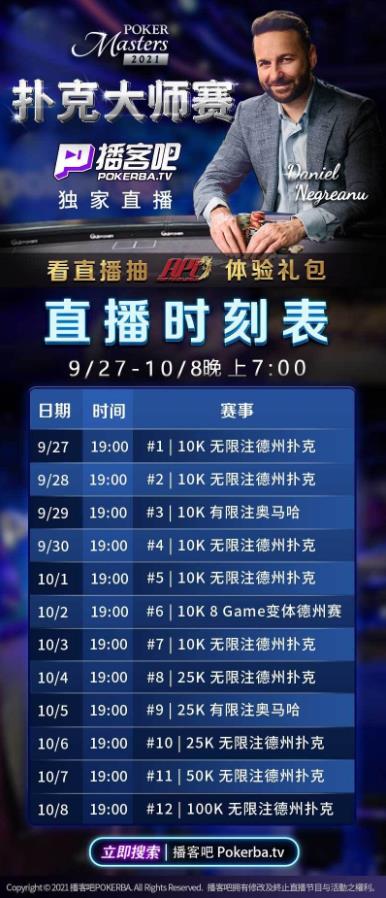 播客吧推出獨家節(jié)目《2021撲克大師賽》看丹牛走出低谷斬獲冠軍!
